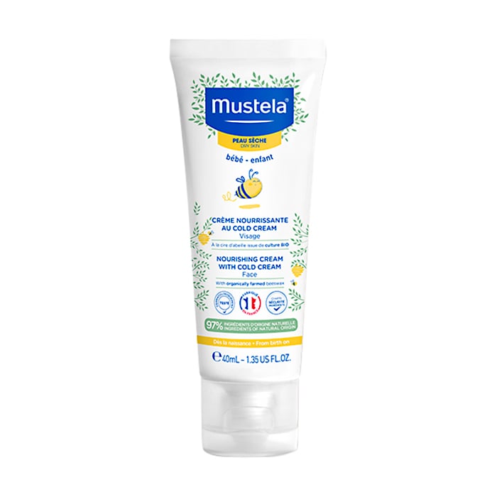 Дитячий живильний крем для обличчя Mustela Bebe Nourishing Cream With Cold Cream, 40 мл